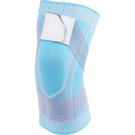 Sports Knee Brace Men's Women's Pressure Elastic Knee support Fitness Equipment Basketball Volleyball Knee Band (Blue, 2XL) (1/2)