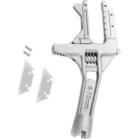 Multifunktionales Reparaturwerkzeug für Badezimmerarmaturen aus Aluminiumlegierung mit kurzem Griff und großer Öffnung (1/5)