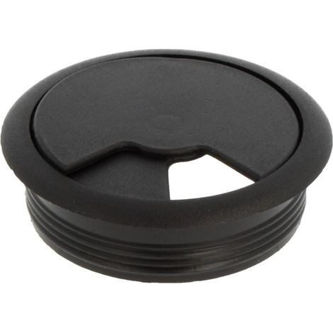 Kabeldurchlass Kabeldurchführung Schreibtisch Kabelhilfe Schwarz Einlass-ø 60mm
