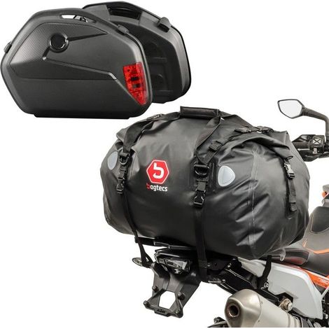 Valises laterales moto Set + Supports SX82 + Sacoche de Selle XF60 Universel no