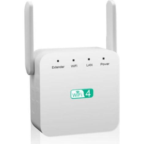 Ripetitore a doppia antenna da 300 m, router di rete Wi-Fi wireless ad alta velocità, amplificatore di segnale, extender (1/4)