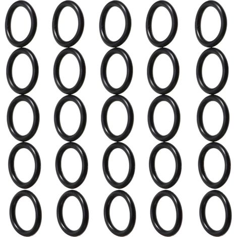 Rondelle de Robinet en Silicone Noir 18x2, 5 Mm, Lot de 50 Pièces (1/5)