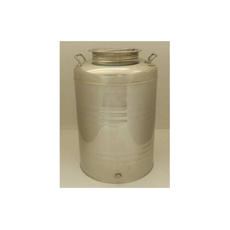 FUSTO OLIO ACCIAIO INOX 441  50 L AGGRAFFATO