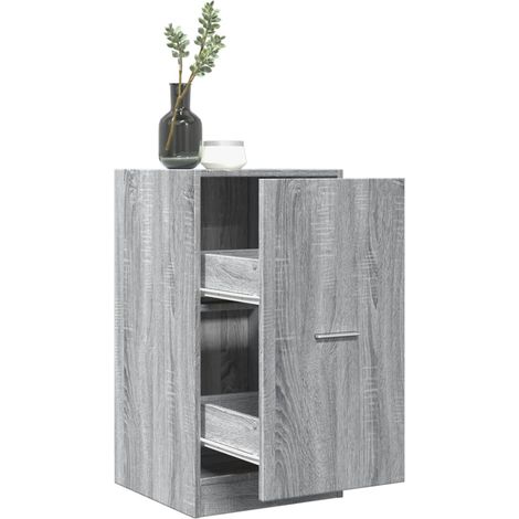 Armoire apothicaire sonoma gris 40x41x77,5 bois d'ingénierie (1/5)