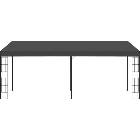 Belvédère mural 3x6 m Anthracite Tissu (1/5)