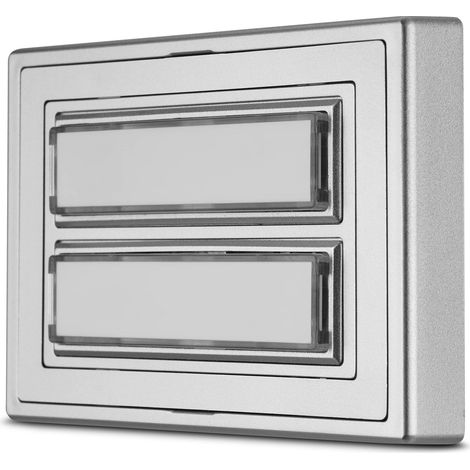 REV Ritter 0504340555 - Modulo campanello da installare sull'intonaco x 2, argentato (1/4)
