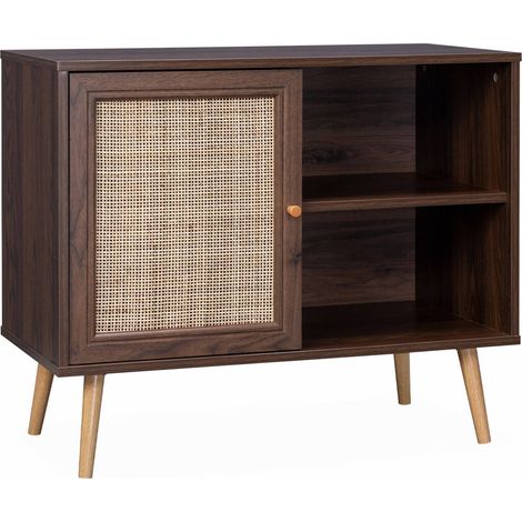 sweeek - Sideboard mit Rattangeflecht 80 x 39 x 65,8 cm (1/5)