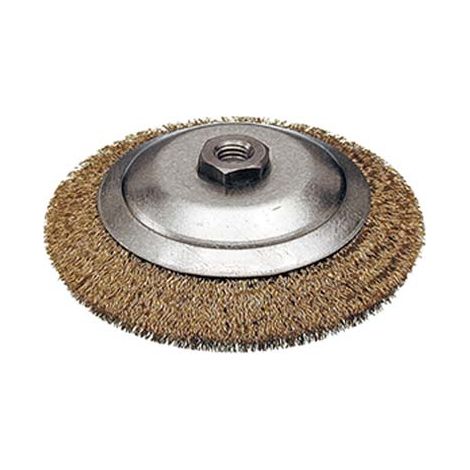 Spazzola Acciaio Conica con Filetto Cebo Mm .M14 90 F 2 Pezzi