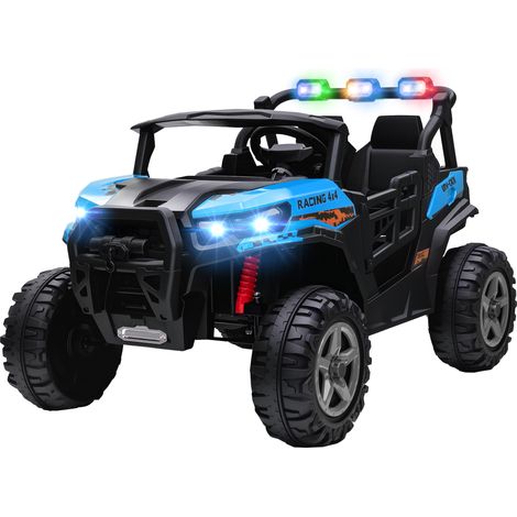 24V Electric Ride on Car, 2-Seater Electric Car for Kids  Remote, Bluetooth, Soft Start, Suspension Spring, Blue (1/5)