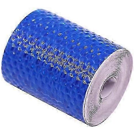 Bande réfléchissante autocollante compatible avec les voitures résistante bleue (3M). (1/5)