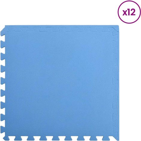 Tapis d'exercice puzzle 12 pcs Bleu 4,32 ㎡ Mousse EVA (1/5)