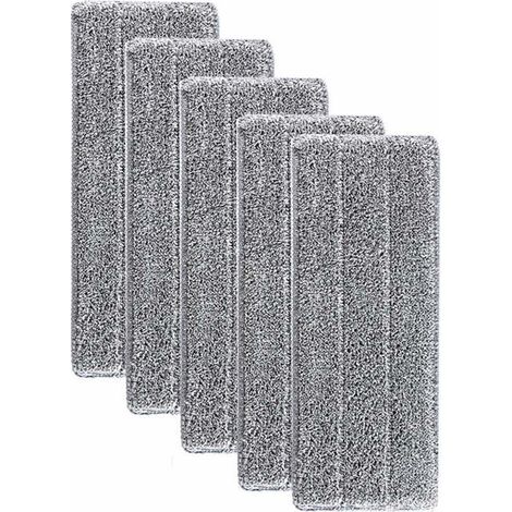 Super Absorbant Recharges de Tête de Vadrouille - Tampon de Nettoyage de Tête de Balai de Ménage Lavable en Microfibre (5pcs) (1/4)