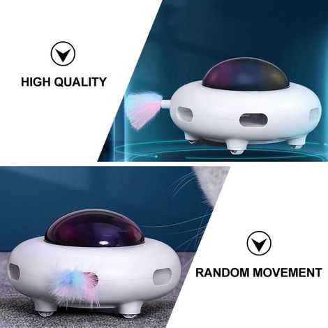 Auto Cat Toys Set di giocattoli interattivi a LED per gatti che prendono in giro (1/4)