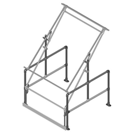 Barrière écluse basculante galvanisé   Hauteur palette 2200mm - SGPGTYCGV