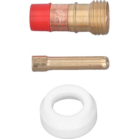 Kit de remplacement pour lampe à souder TIG : couvercle avant en PTFE, lentille de gaz et collecteur pour pistolet de soudage TIG WP17 (1/5)
