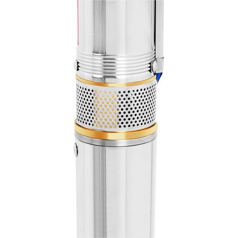 Pompe immergée 1 100 W – Débit 6 000 l/h – Hauteur de refoulement 101 m – Pour eaux chargées jusqu'à 0,25 % de sable – IPX8 – Hillvert