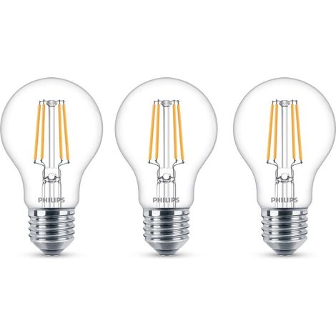 3er pack led e27 normal klar 40w 470lm (1/5)