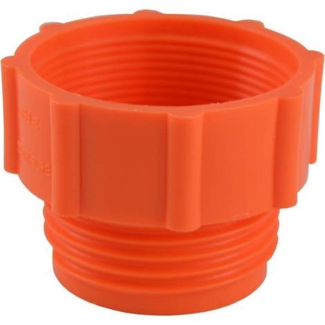 Adaptateur de filetage pour pompe-tambour en plastique – Dimensions 72x52x52mm – Filetage mâle 55,5cm – Filetage femelle 57cm – JBM13982