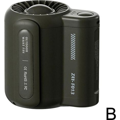 Filiyano-Ventilateur de taille à pince, mains libres, rechargeable, à porter sous un vêtement. Ventilateur rafraîchissant portable.