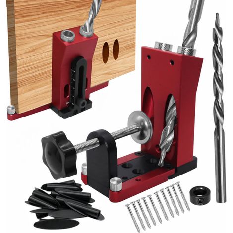 Satz verstellbarer 9,5-mm-Winkellochpositionierer für die Holzbearbeitung (1/5)