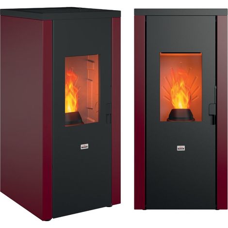 STUFE PELLET QUEEN 77EVO 5.0 BORDEAUX