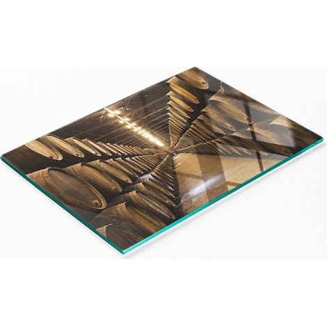 Tablero decorativo multifuncional de vidrio templado Porto Cellar 80x52 cm