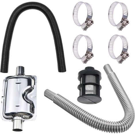 Silencieux d'échappement de voiture - Collier de serrage - Kit de chauffage - Pour générateur de courant - Support de serrage - 24 mm - En acier inoxydable - Pour chauffage Air Diesel (1/5)