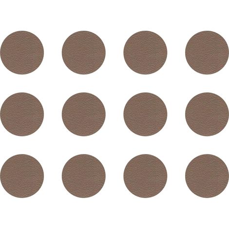 12x Cache vis adhésif autocollant diamètre 40mm protection bouchon trou obturateur meuble table chaise maison, Latté