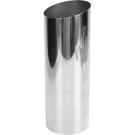 Stainless Steel Vase, Modern Cylindrical Shape, 21 cm (1/5)