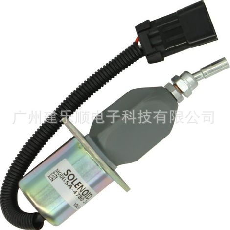 SA-4780-24 fuel shut-off solenoid valve is compatible with Hitachi excavator FH200-3 EX215 direct sales. (1/4)