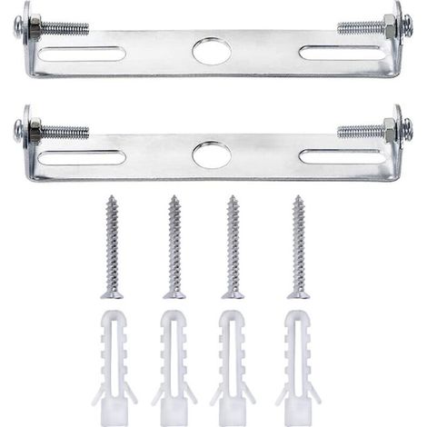 Accessoires de montage pour suspension, support de suspension, convient aux plafonniers de maison et de bureau, 75 mm, avec vis, lot de 2. (1/3)