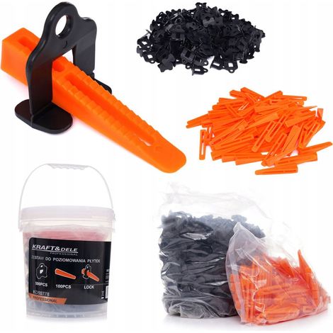 Kit de nivelación de baldosas Kraft&Dele, 600 piezas
