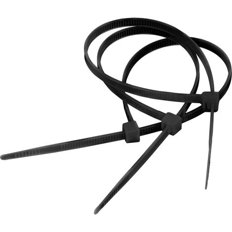 Attache-câble 3,6 mm/20 cm noire Cabletech 100 pièces.