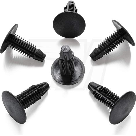 Lot de 6 clips de garniture intérieure (type sapin) — 20 x 8,6 x 21,2 mm — Clips automobiles : clips de ciel de toit et clips de pare-chocs