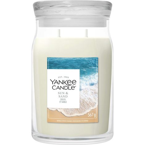 Candela grande Signature Sun & Sand 567g Neutri Yankee Candle