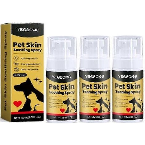 Spray pour la peau des animaux de compagnie (chiens et chats) : soin apaisant, nettoyant et adoucissant, anti-démangeaisons et nourrissant. (1/5)