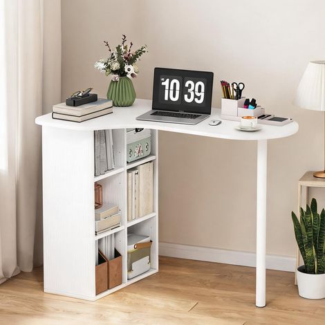 Bureau blanc en acier MDF 100 x 59 x 75,5 cm (1/5)