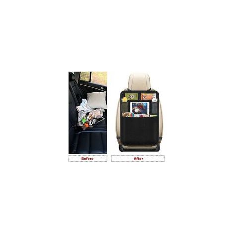 Robuster CREA Auto-Rücksitz-Organizer – Rücksitzschutz – Kinder-Organizer mit Tablet-Halterung und zusätzlicher Aufbewahrungstasche, ein unverzichtbares Reiseaccessoire.