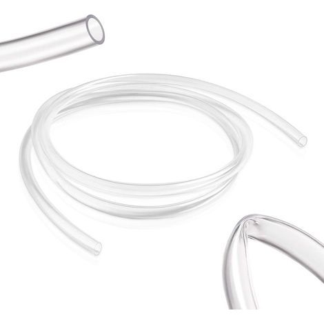 2 Mète Tanspaent Tuyau PVC Tube Flexible de Pession Plastique Tuyau d'Aquaium pou le Tanspot de Liquide et de Gaz (10 mm x 8 mm) (1/4)