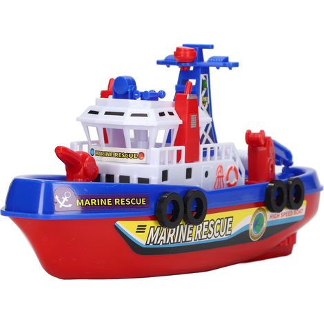 Bateau de bain électrique pour enfants avec jets d'eau, musique et lumières - Jouet éducatif pour garçons et filles (1/5)