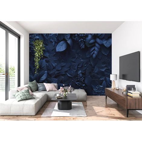 Papier Peint Floral - Botanique Nocturne - 150 x 250 cm (1/2)