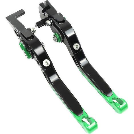 Leviers de frein et d'embrayage CNC réglables et extensibles pour moto Yamaha MT-07 FZ-07 (2014-2022) - Vert - 1 (1/5)
