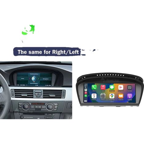 Carplay, Écran Haute Définition, Intégration Smartphone, compatible avec BMW Série 3/5 E90/E91/E92/E93 E60 E61 E62, 3 5 Série CCC 8.8, Aucun (1/2)