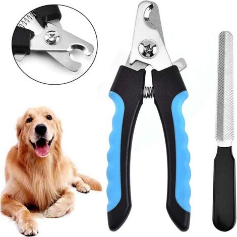 Coupe-Ongles Professionnel pour Chien et Chat, Pince à Ongles Coupante avec Lime à Ongles pour Chien, Chat, Oiseau et ToutTaille de Griffe avec Verrouillage de Sécurité et Lime à Ongles