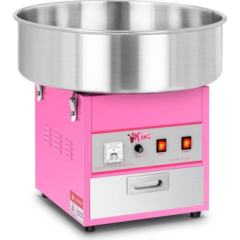 Royal Catering – Machine à barbe à papa électrique 1200W – Acier inoxydable – Production automatique en 30-60 sec – Tiroir pour accessoires (1/9)