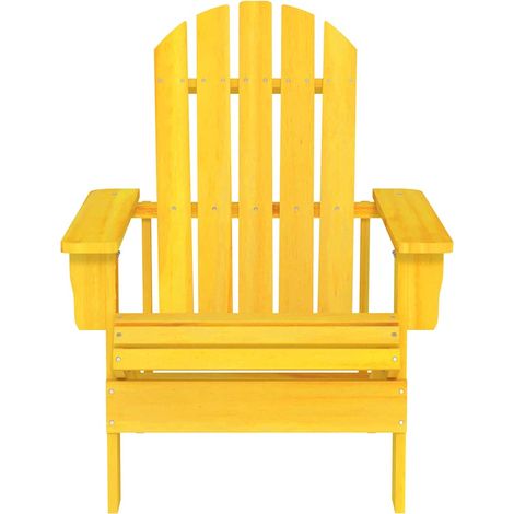 Maison Exclusive - Adirondack-Gartenstuhl Massivholz Tanne Gelb (1/5)