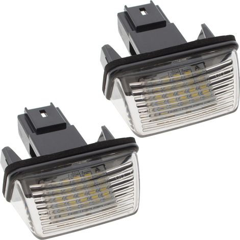 Citroen Berlingo C2 C3 C4 C5 C6 DS4 Jumpy Saxo Spacetourer Xsara LED-Kennzeichenbeleuchtung, 2er-Set