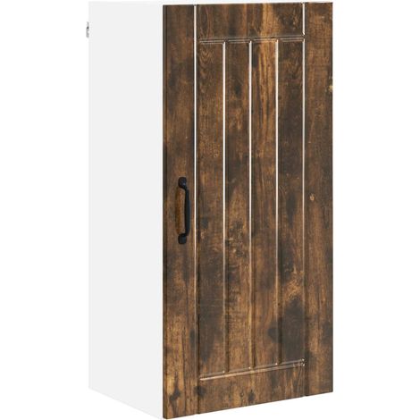 Maison Exclusive - Armario de Pared LUCCA Roble Ahumado 40 x 31 x