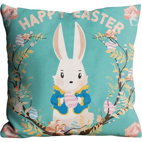 Taie D Oreiller - Linen - 45 X 45 Cm - Pour Coussin Carré - Intérieur Et Extérieur - 1 Pièce (1/5)