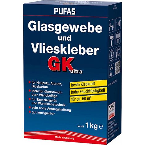Pufas Glasgewebe- und Vlieskleber GK ultra 1kg 020902000